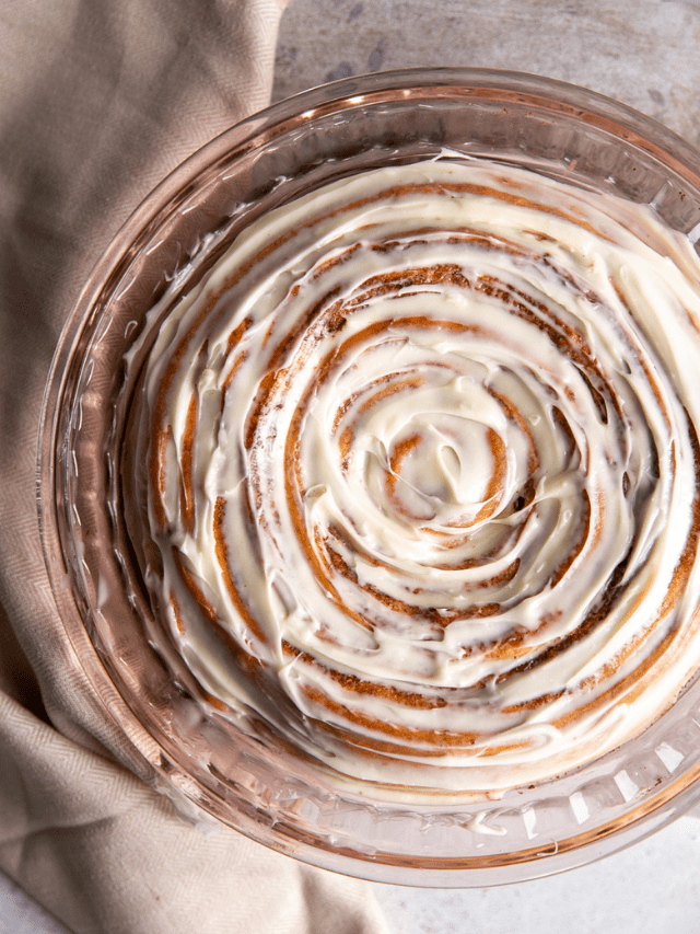 Giant Cinnamon Roll Cake