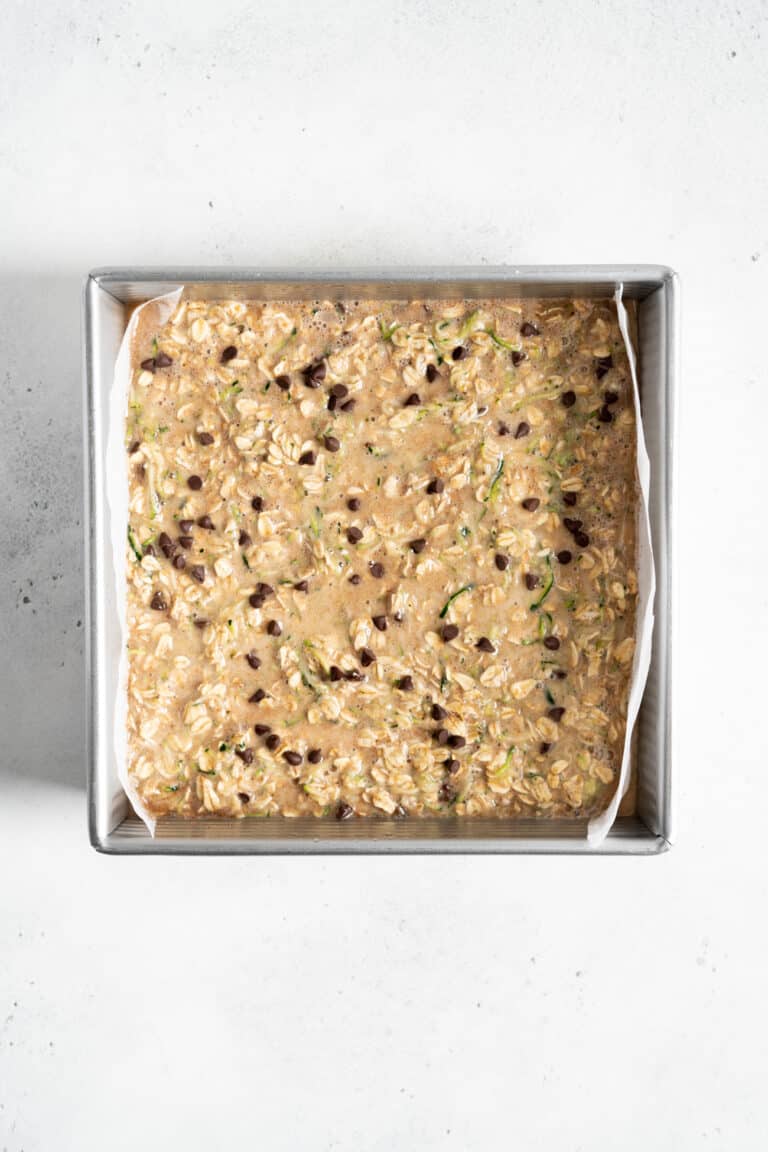 Zucchini Baked Oatmeal • Fit Mitten Kitchen