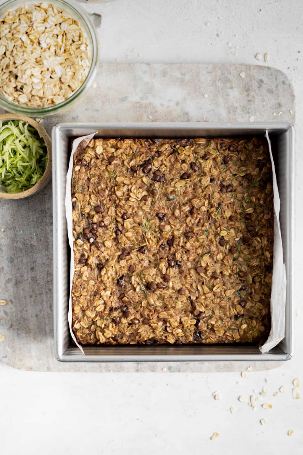 Zucchini Baked Oatmeal • Fit Mitten Kitchen