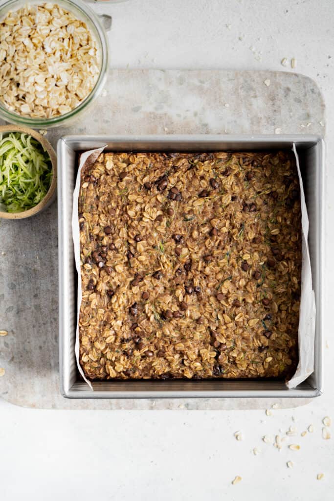 Zucchini Baked Oatmeal • Fit Mitten Kitchen