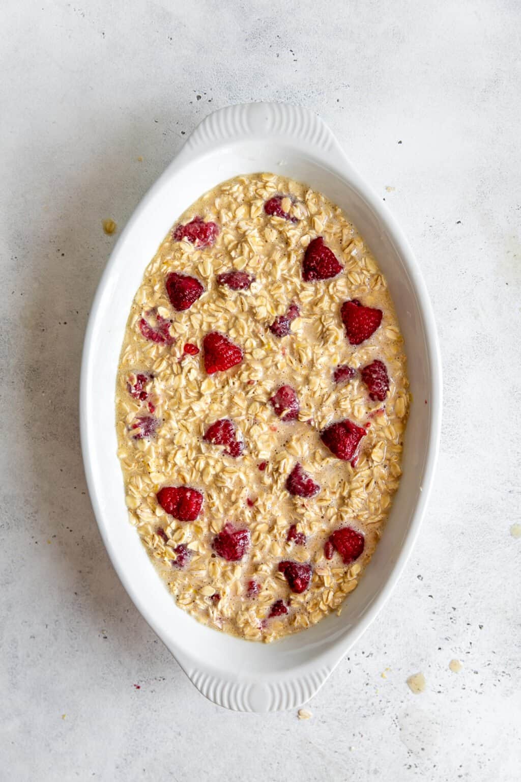Lemon Raspberry Baked Oatmeal • Fit Mitten Kitchen