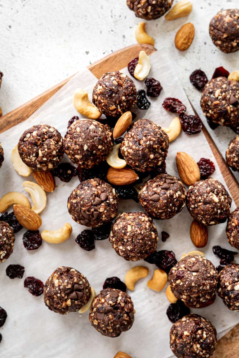 Chocolate Cherry Energy Bites • Fit Mitten Kitchen
