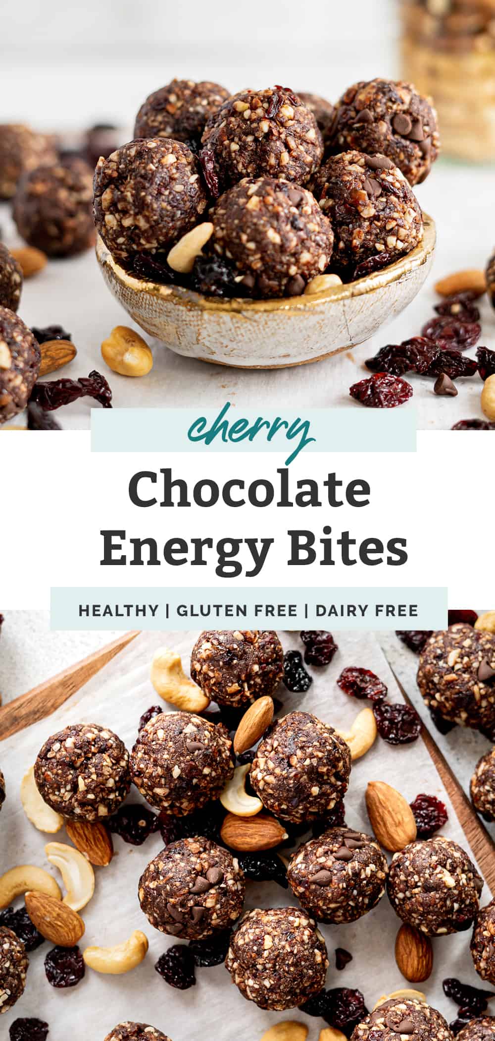 Chocolate Cherry Energy Bites • Fit Mitten Kitchen