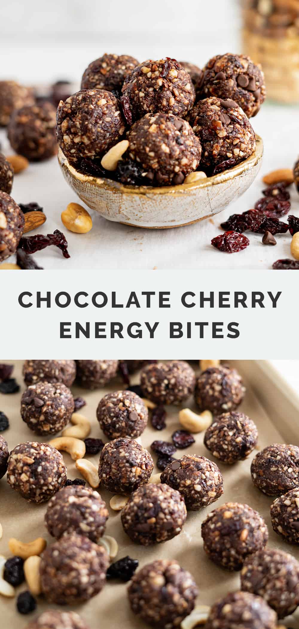 Chocolate Cherry Energy Bites • Fit Mitten Kitchen