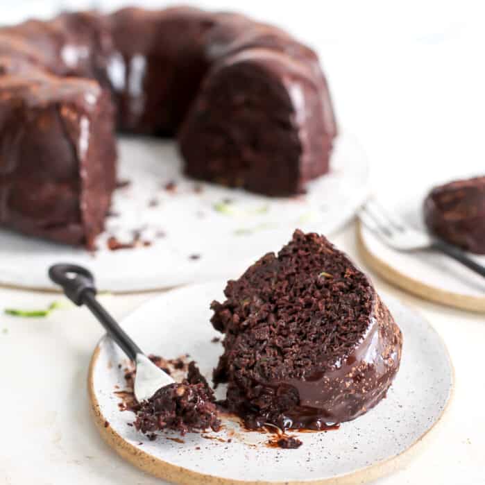 Triple Chocolate Zucchini Cake • Fit Mitten Kitchen