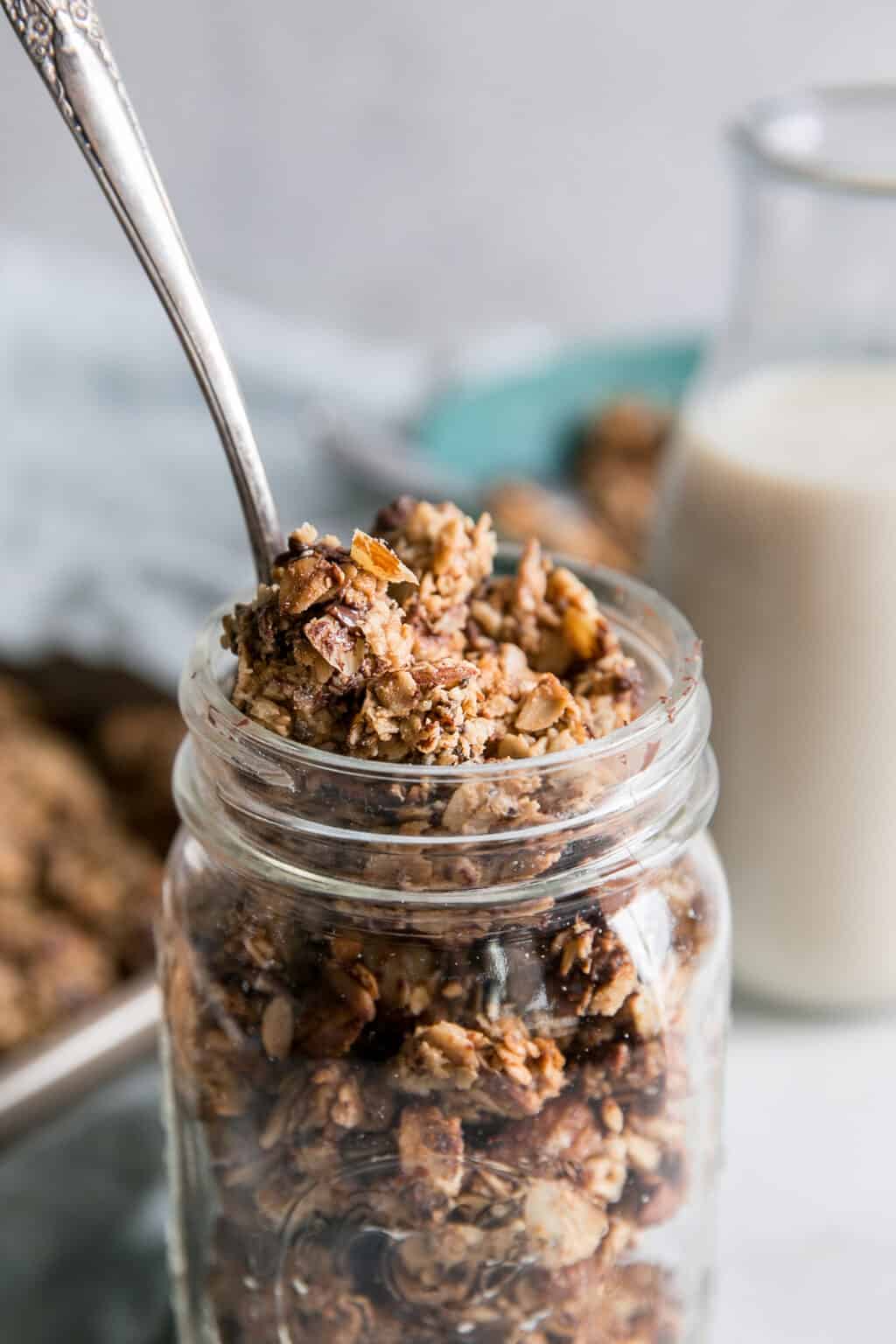 Chocolate Chip Granola • Fit Mitten Kitchen