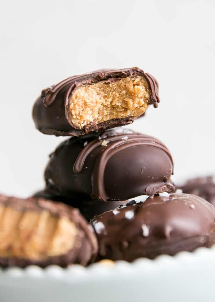 Healthy Peanut Butter Eggs • Fit Mitten Kitchen