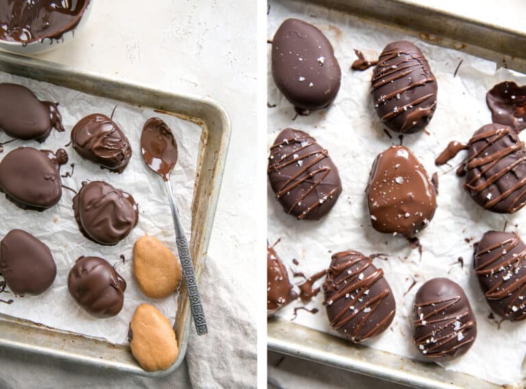 Healthy Peanut Butter Eggs • Fit Mitten Kitchen