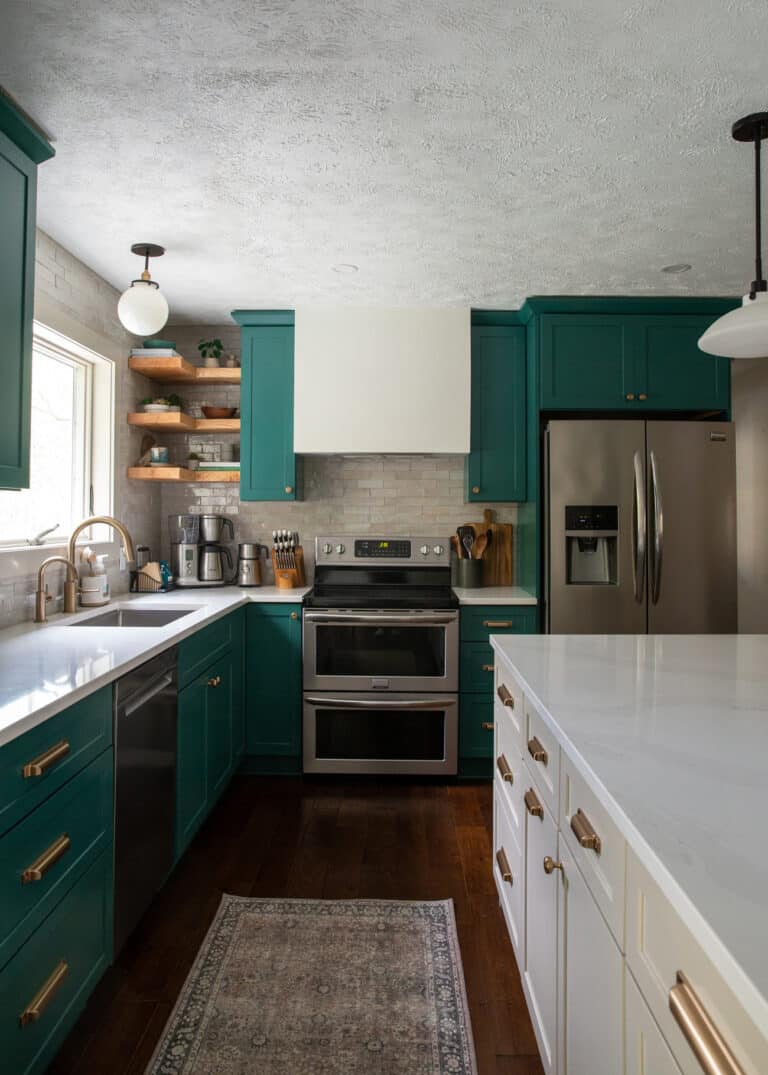 Our Teal Kitchen Remodel • Fit Mitten Kitchen