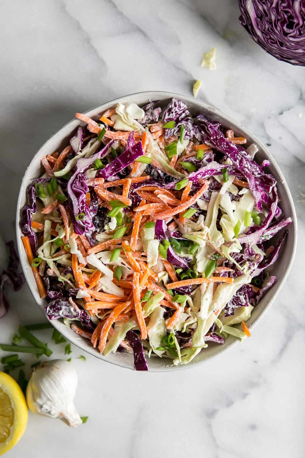Vegan Coleslaw Recipe • Fit Mitten Kitchen