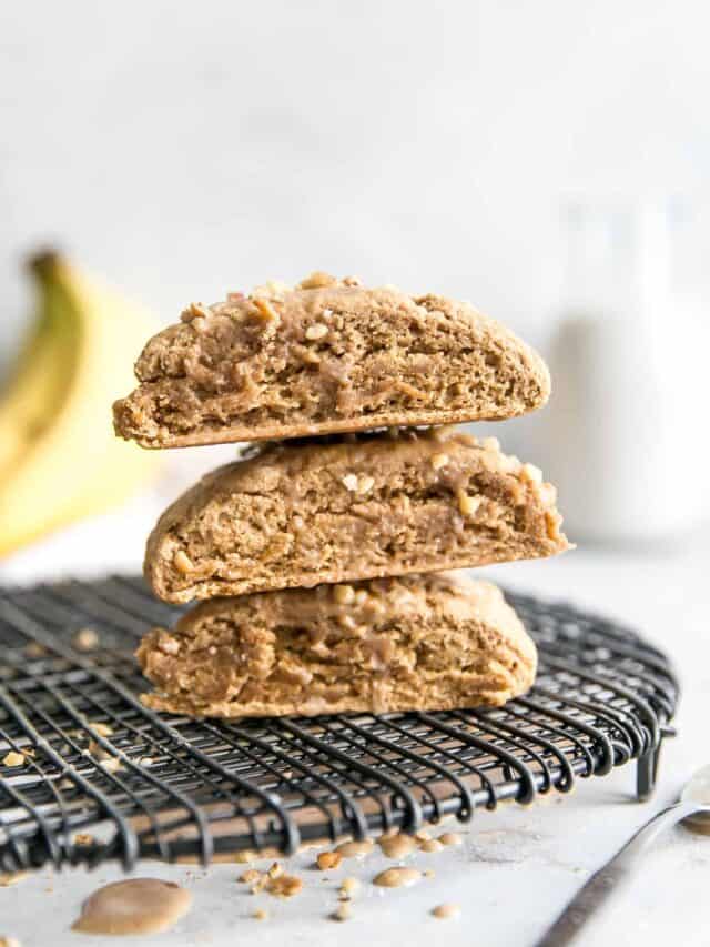 Healthy Vegan Banana Scones • Fit Mitten Kitchen