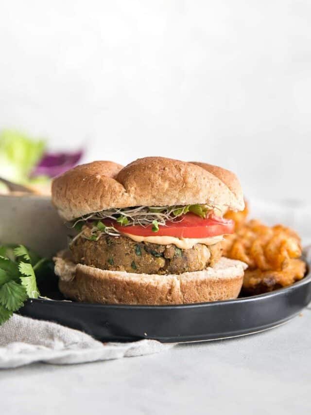Easy Chickpea Burgers with Chipotle Aioli • Fit Mitten Kitchen