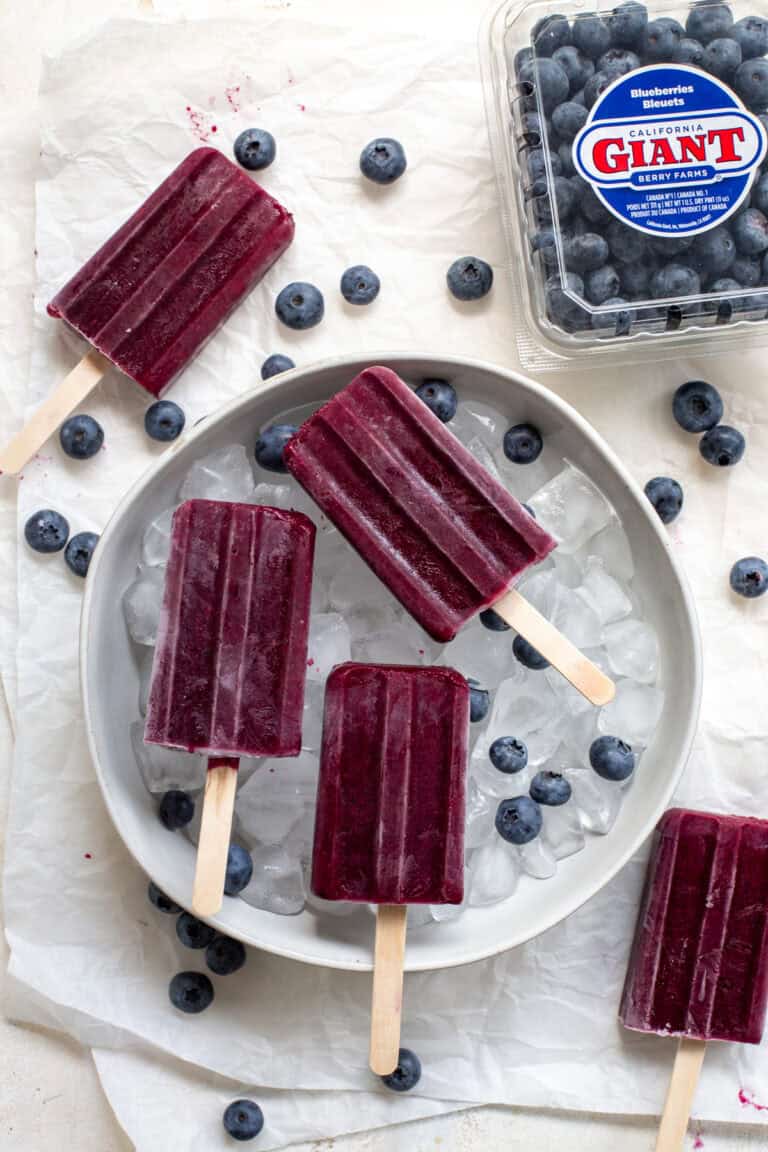 Blueberry Popsicles • Fit Mitten Kitchen