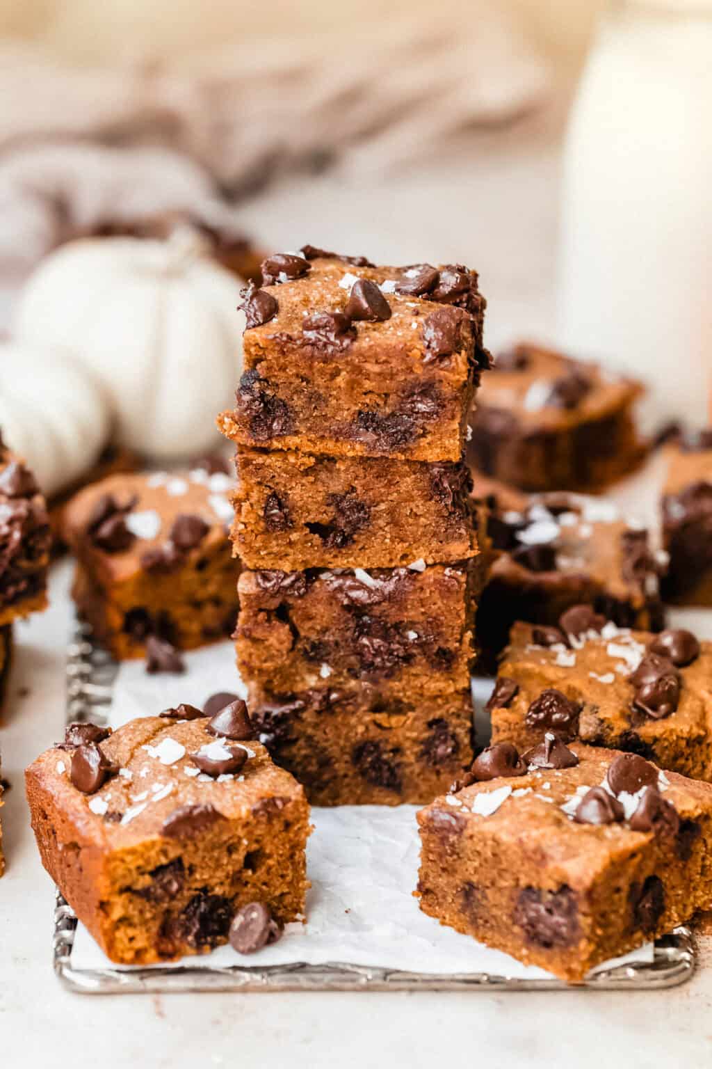 Chocolate Chip Pumpkin Bars • Fit Mitten Kitchen