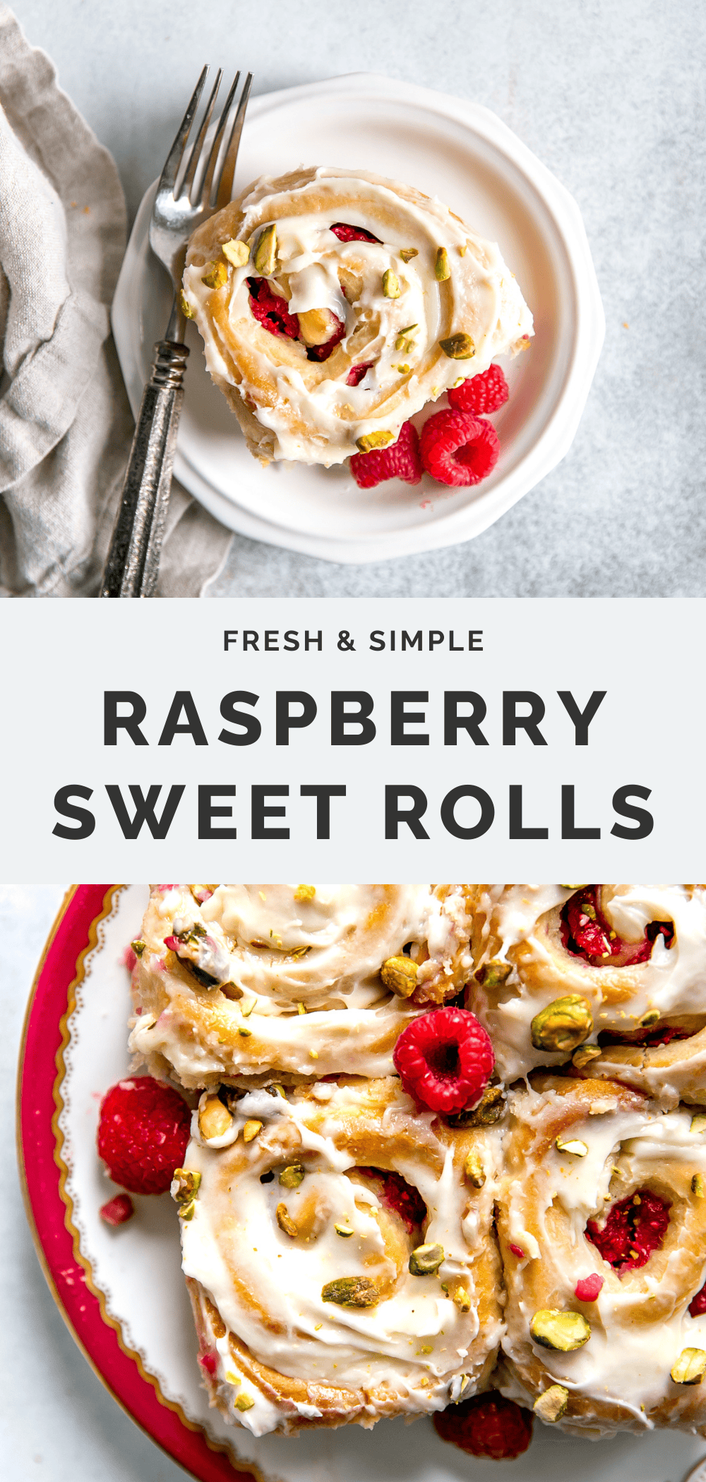 Easy Raspberry Sweet Rolls {soft & fluffy!} • Fit Mitten Kitchen