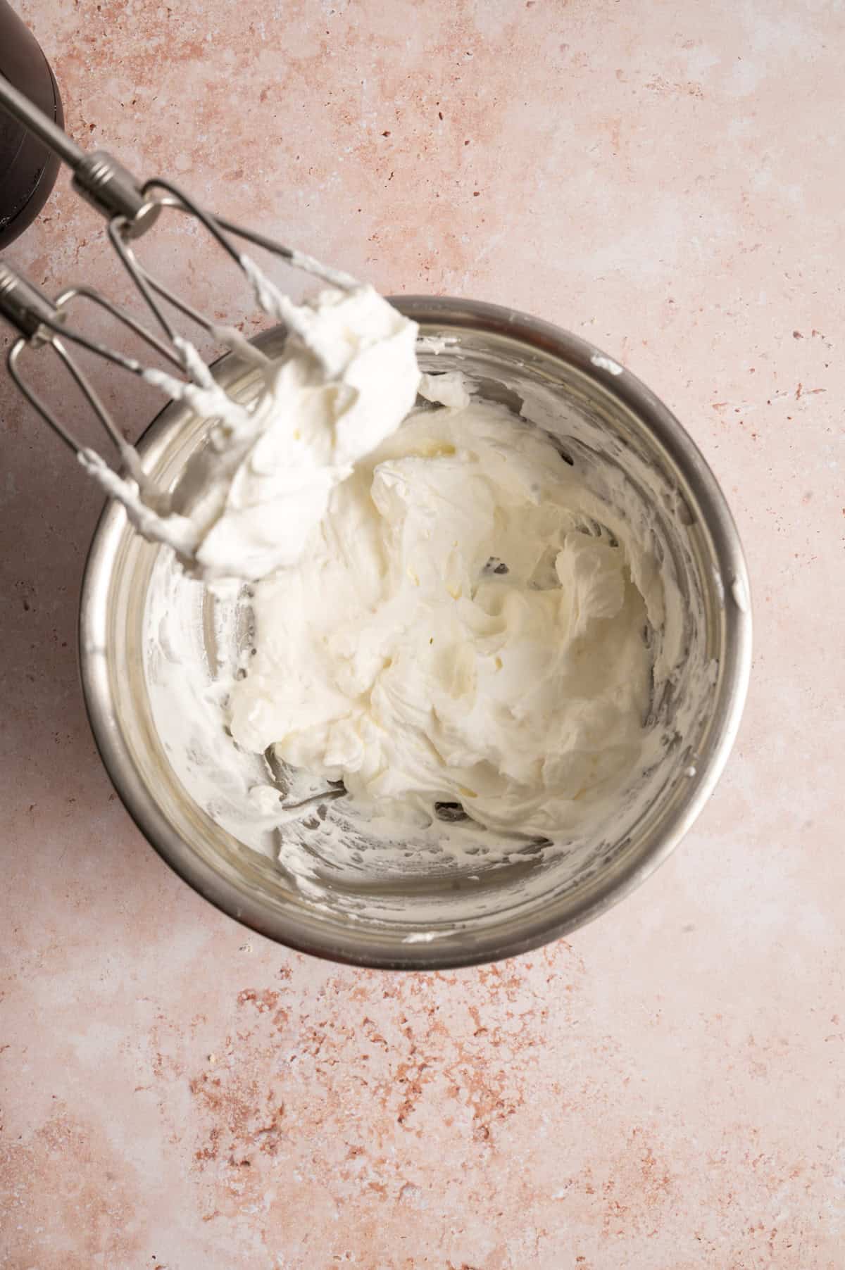 bowl of fresh whipped cream.