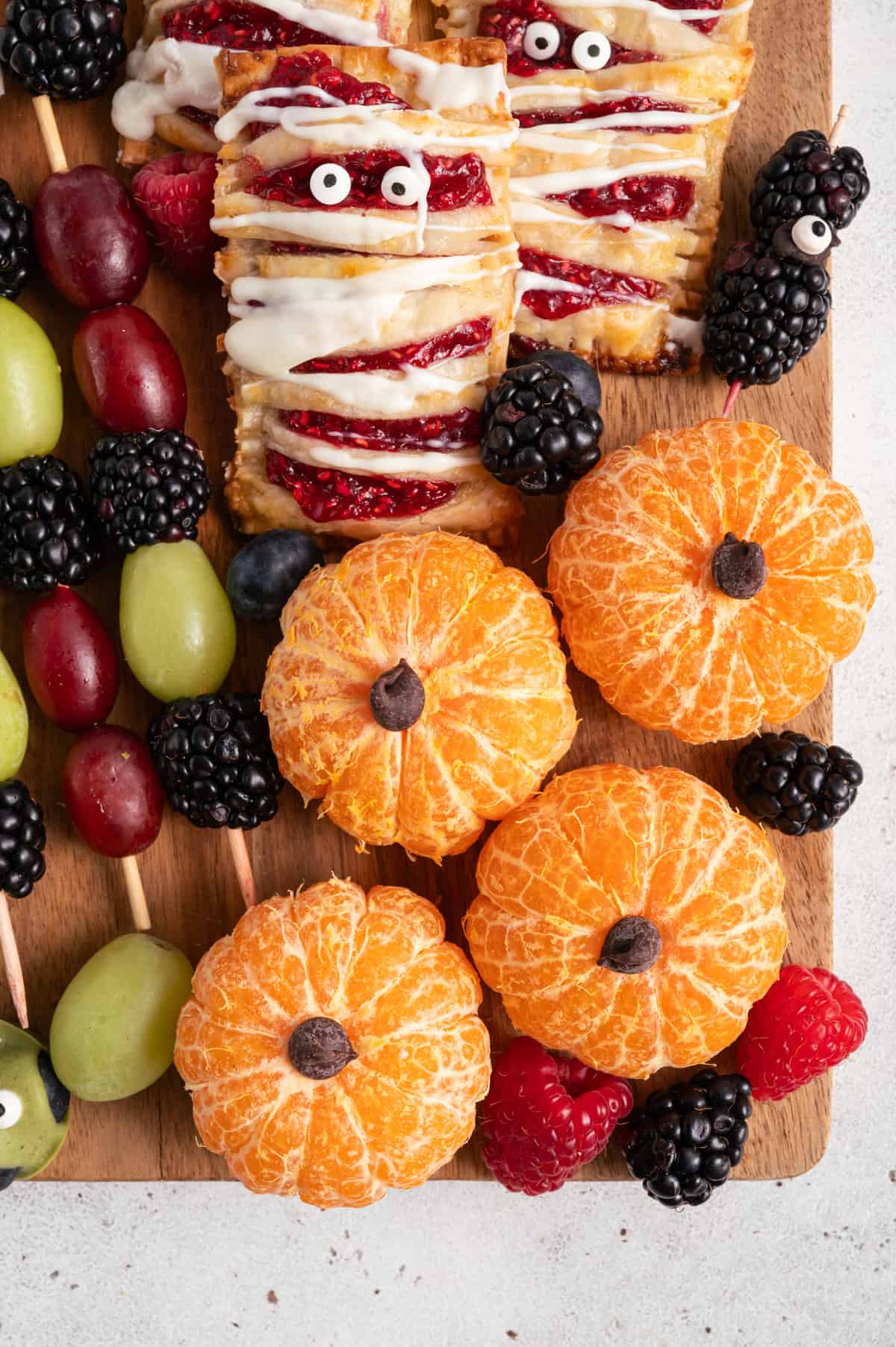 clementines for halloween snacks for kids.